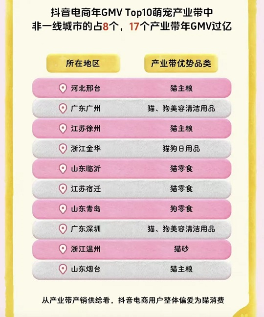 抖音电商GMV年度top10