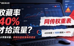 收藏率40%才给流量？一道小学算术题，拆穿抖音权重表的谎言
