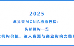 2025年抖音MCN机构排行榜(最新榜单)