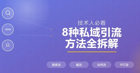 技术人必看：8种私域引流方法全拆解