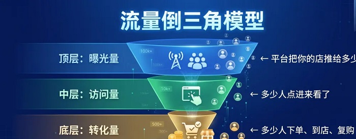 流量倒三角模型