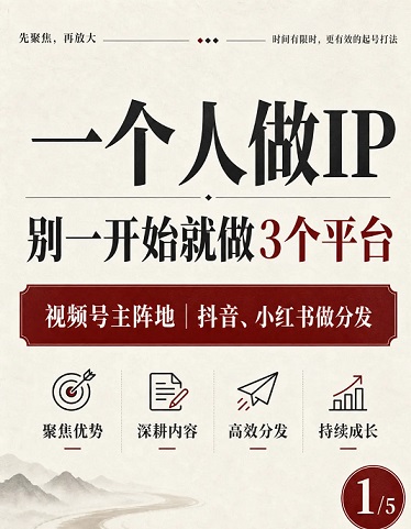 一个人做IP(图1)
