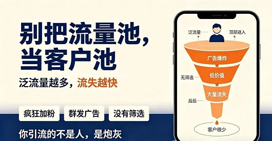 别把流量池当客户池