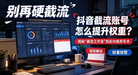 抖音截流账号怎么提升权重?揭秘“截流工作室”的反内卷养号术